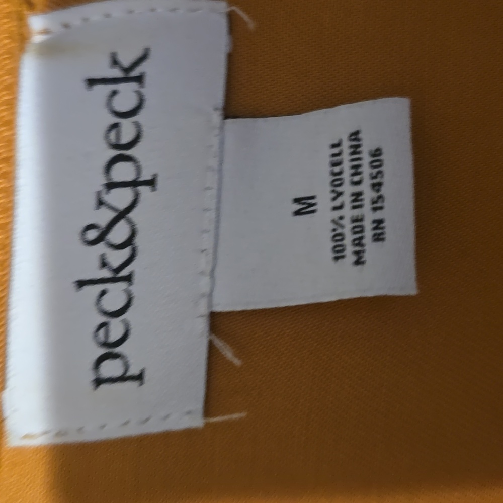 Peck & Peck Lightweight Jacket‎ Yellow Orange Womens Size Medium - Picture 3 of 3